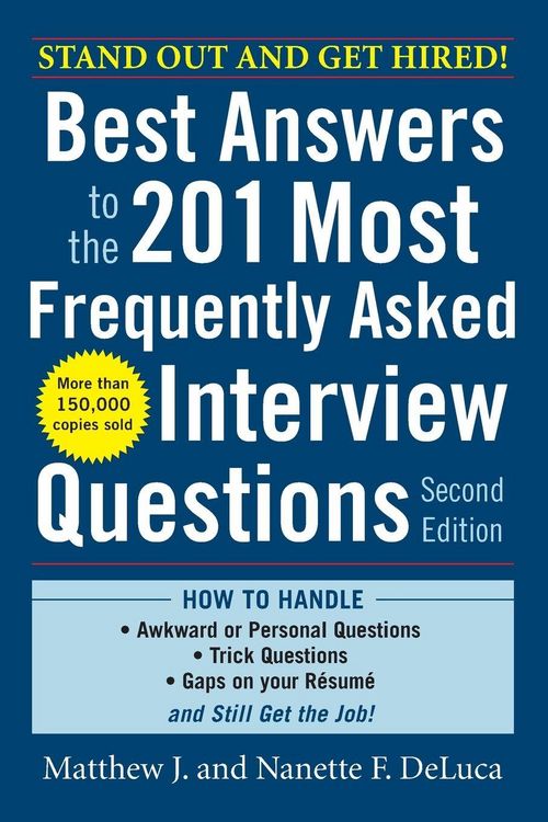 Produktbild: Best Answers to the 201 Most Frequently Asked Interview Questions, Second Edition
