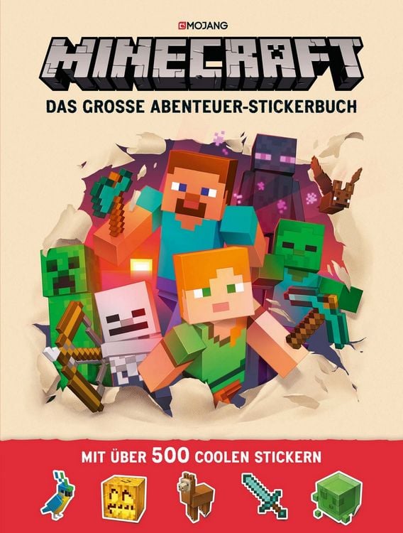 Produktbild: Minecraft, Das gro&szlig;e Abenteuer-Stickerbuch
