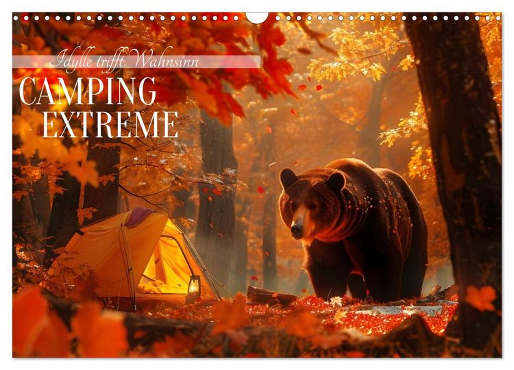 Produktbild: Camping Extreme (Wandkalender 2026 DIN A3 quer), CALVENDO Monatskalender