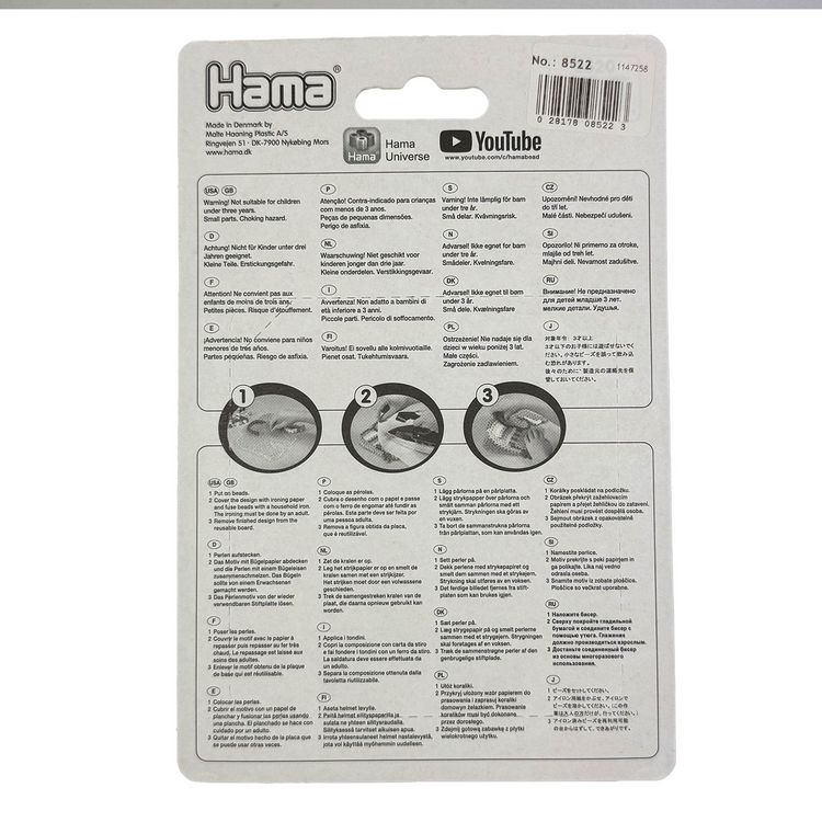 Produktbild: HAMA Maxi Blister-Packung mit 250 Perlen Neonmix