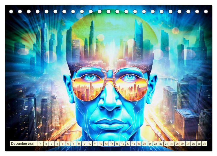 Produktbild: Faces of the metropolis (Desk Calendar 2026 DIN A5 landscape), CALVENDO 12 Month DeskCalendar