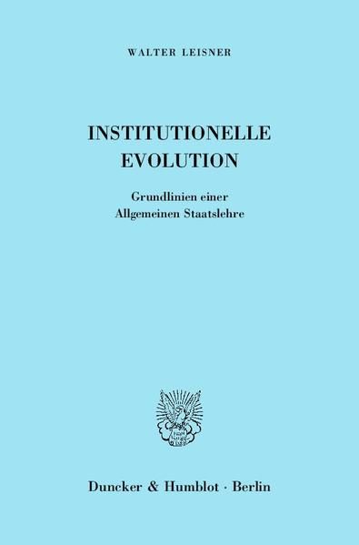 Produktbild: Institutionelle Evolution.