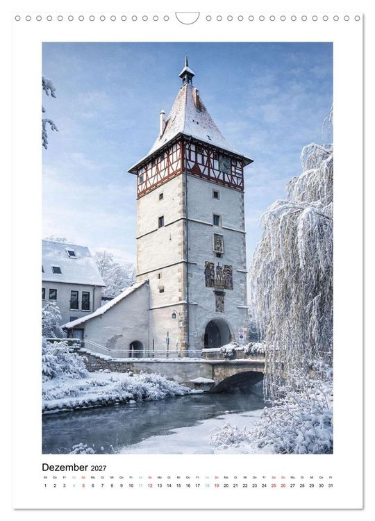 Produktbild: Unterwegs in und um Backnang (Wandkalender 2027 DIN A3 hoch), CALVENDO Monatskalender
