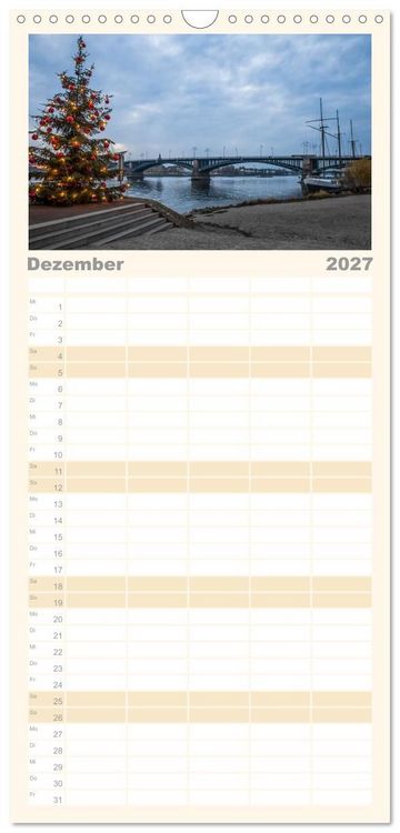 Produktbild: Familienplaner 2027 - Daheim in Wiesbaden mit 5 Spalten (Wandkalender, 21 x 45 cm) CALVENDO