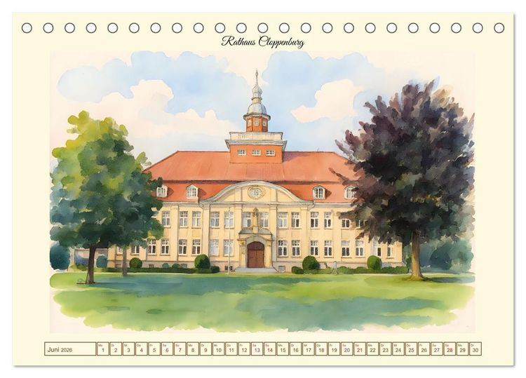 Produktbild: Ausfl&uuml;ge im Cloppenburger Land (Tischkalender 2026 DIN A5 quer), CALVENDO Monatskalender