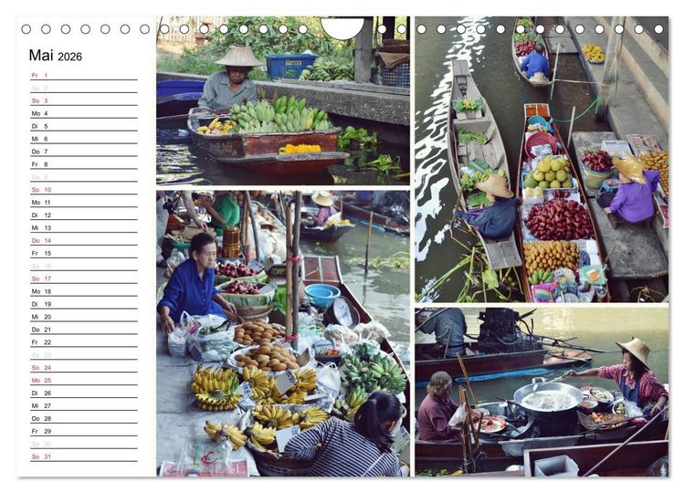 Produktbild: Das bunte Leben in Thailand (Wandkalender 2026 DIN A4 quer), CALVENDO Monatskalender