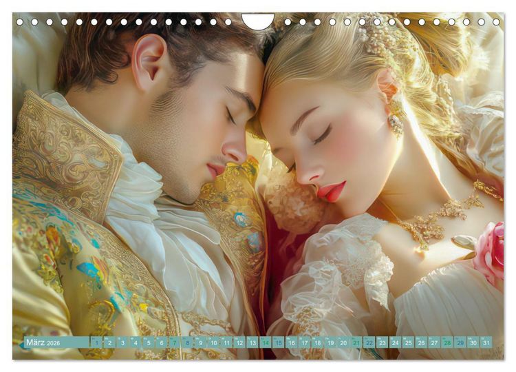 Produktbild: Zarte anmutige Romanzen (Wandkalender 2026 DIN A4 quer), CALVENDO Monatskalender
