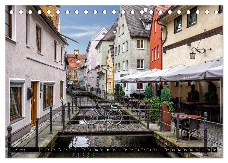 Produktbild: Das Allg&auml;u - Seine malerischen Altst&auml;dte (Tischkalender 2026 DIN A5 quer), CALVENDO Monatskalender