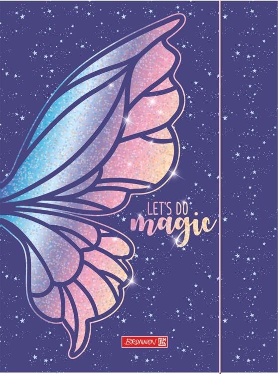 Produktbild: Brunnen Sammelmappe Magic Butterfly &brvbar; A3, F&uuml;llh&ouml;he: 10 mm, rosarot/lila