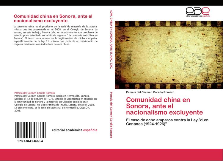 Produktbild: Comunidad china en Sonora, ante el nacionalismo excluyente