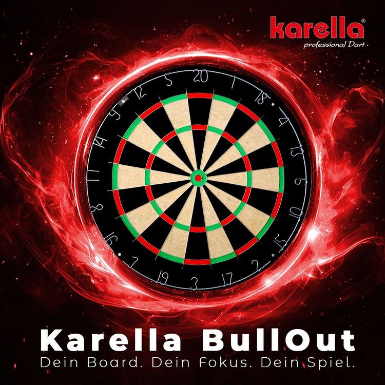 Produktbild: Karella 855001 - Dartboard BullOut, brasilianischer Sisal