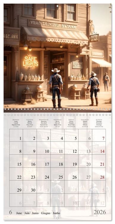 Produktbild: Western Cowboys (Wall Calendar 2026 12 &times; 12 Inch) CALVENDO 12 Month Wall Calendar