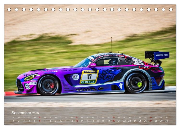 Produktbild: N&uuml;rburgring Langstreckenmeisterschaft (Tischkalender 2026 DIN A5 quer), CALVENDO Monatskalender