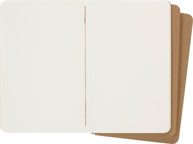 Produktbild: Moleskine Cahier pocket blanko packpapierbraun DIN A6. 3er Pack