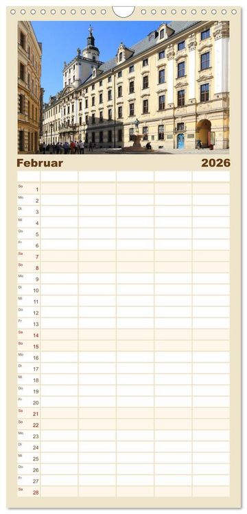 Produktbild: Familienplaner 2026 - Zauberhaftes Breslau mit 5 Spalten (Wandkalender, 21 x 45 cm) CALVENDO