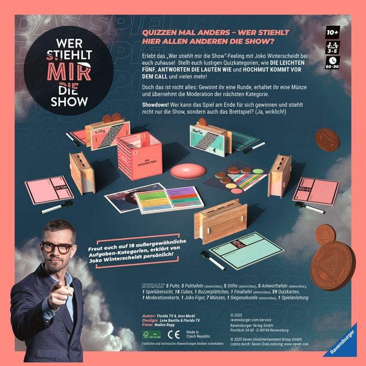 Produktbild: Wer stiehlt mir die Show? - Gesellschaftsspiel & Brettspiel ab 10 Jahre