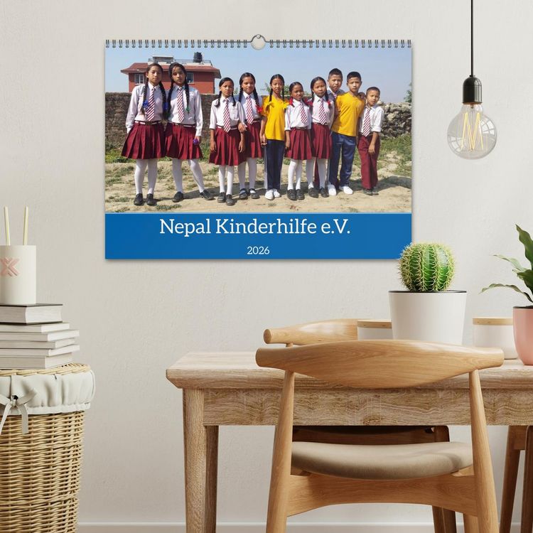 Produktbild: Kalender der Nepal Kinderhilfe e.V. (Wandkalender 2026 DIN A3 quer), CALVENDO Monatskalender