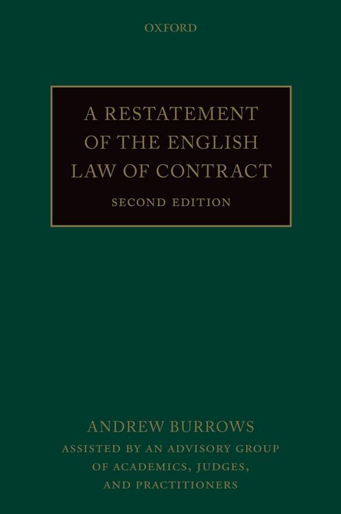 Produktbild: A Restatement of the English Law of Contract