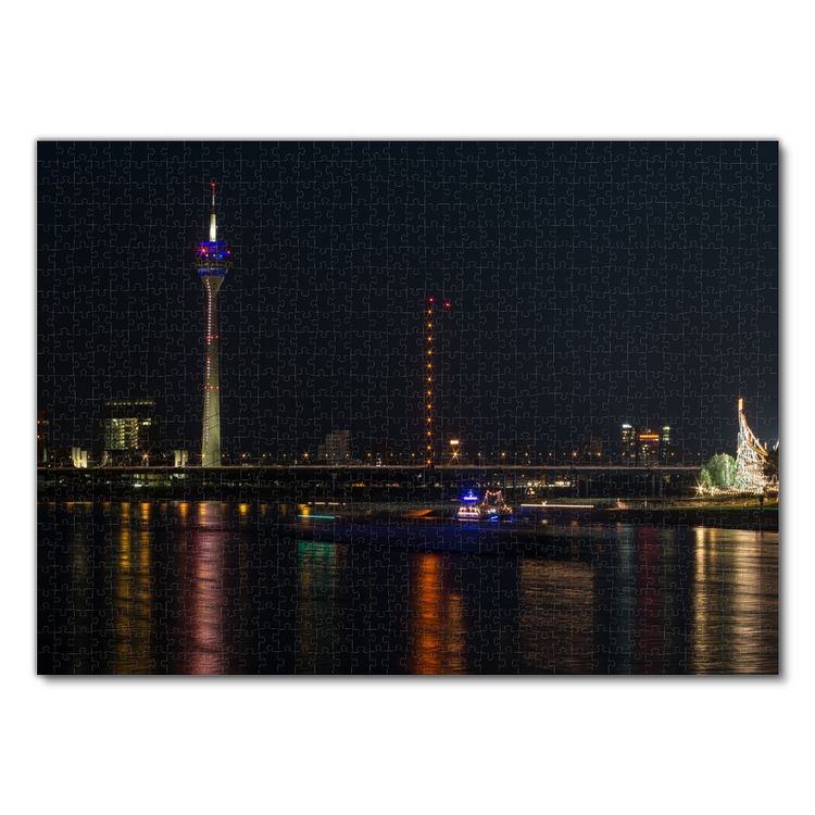 Produktbild: Lais Puzzle D&uuml;sseldorf bei Nacht 1000 Teile