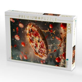 Produktbild: CALVENDO Puzzle Pizza | 1000 Teile Lege-Gr&ouml;&szlig;e 64x48cm Foto-Puzzle f&uuml;r gl&uuml;ckliche Stunden