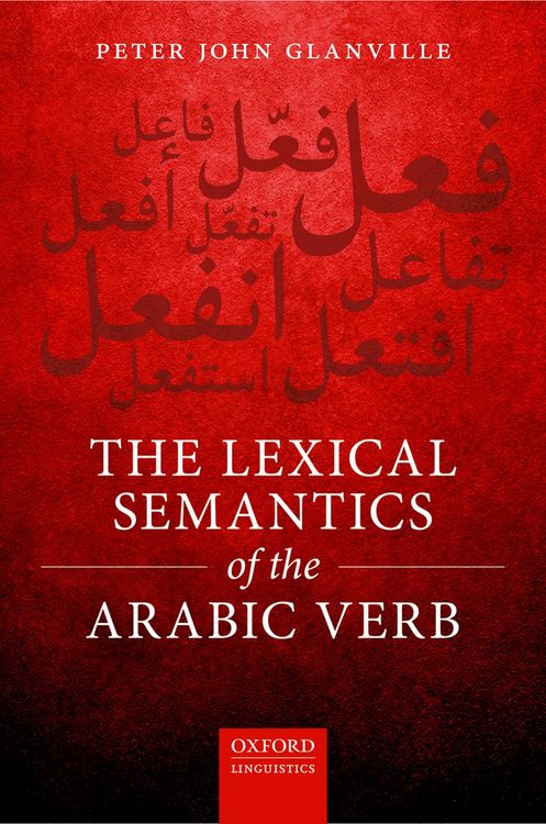 Produktbild: The Lexical Semantics of the Arabic Verb