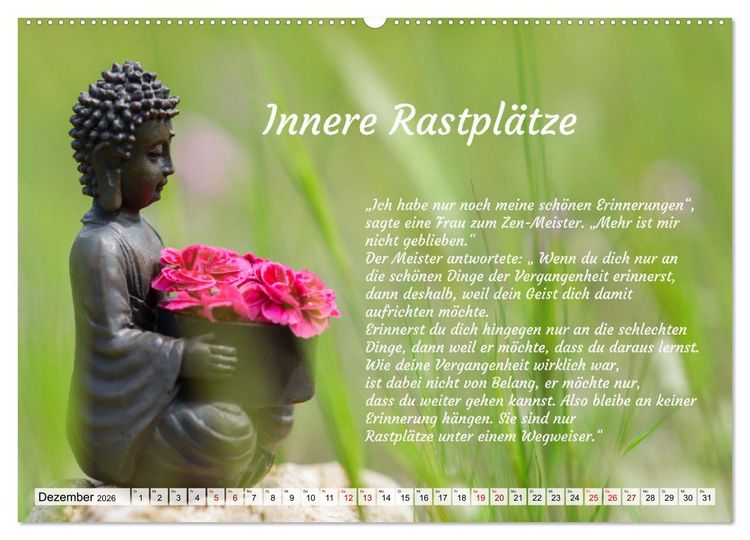 Produktbild: Und der Zen-Meister sprach (Wandkalender 2026 DIN A2 quer), CALVENDO Monatskalender