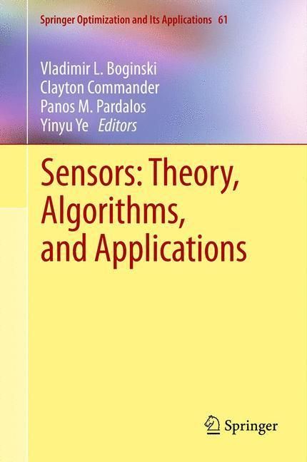 Produktbild: Sensors: Theory, Algorithms, and Applications