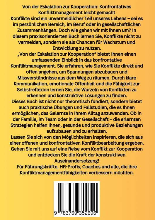 Produktbild: Von der Eskalation zur Kooperation