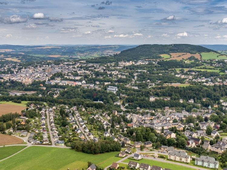 Produktbild: CALVENDO Puzzle Blick auf Annaberg-Buchholz 1000 Teile Puzzle quer | 1000 Teile Lege-Gr&ouml;&szlig;e 64 &times; 48 cm Foto-Puzzle f&uuml;r gl&uuml;ckliche Stunden