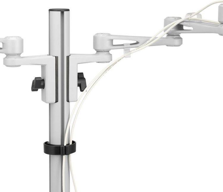 Produktbild: SpeaKa Professional Monitor-Tischhalterung SP-5986112 2 Display(s) 33,0cm (13\") - 68,6cm (27\") Grau H&ouml;henverstellbar, Neigbar