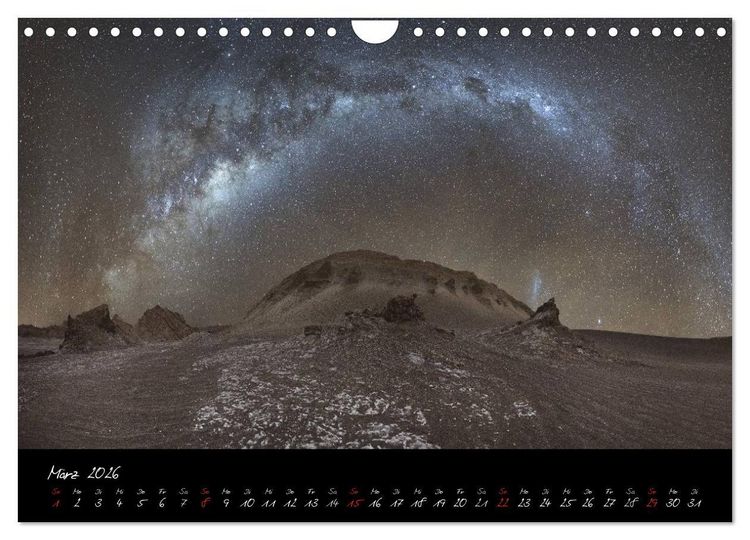 Produktbild: Faszination Milchstra&szlig;e - eine Reise zu den Nachtlandschaften unserer Erde (Wandkalender 2026 DIN A4 quer), CALVENDO Monatskalender