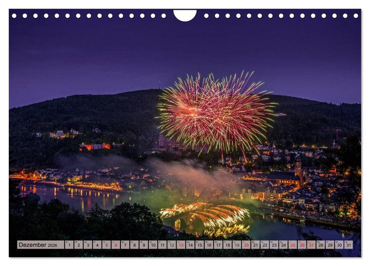 Produktbild: Heimweh nach Heidelberg - Die romantische Stadt am Neckar (Wandkalender 2026 DIN A4 quer), CALVENDO Monatskalender