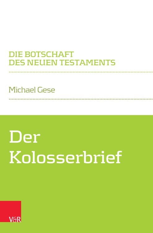Bild vom Artikel Der Kolosserbrief vom Autor Michael Gese
