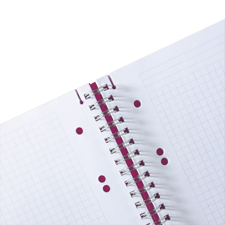 Produktbild: Herlitz Spiralblock A5 to go 80 Blatt kariert beere
