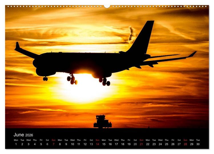 Produktbild: World of Planes (High Quality Premium Wall Calendar 2026 DIN A2 landscape),CALVENDO 12 Month Wall Calendar