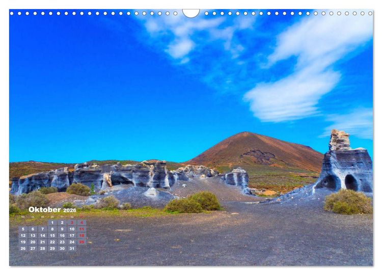 Produktbild: Lanzarote - Land der schwarzen Erde (Wandkalender 2026 DIN A3 quer), CALVENDO Monatskalender