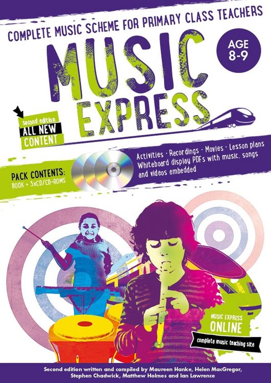 Produktbild: Music Express: Age 8-9 (Book + 3cds + DVD-ROM)