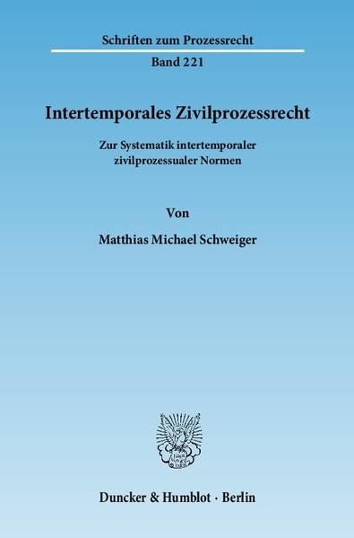 Produktbild: Intertemporales Zivilprozessrecht.