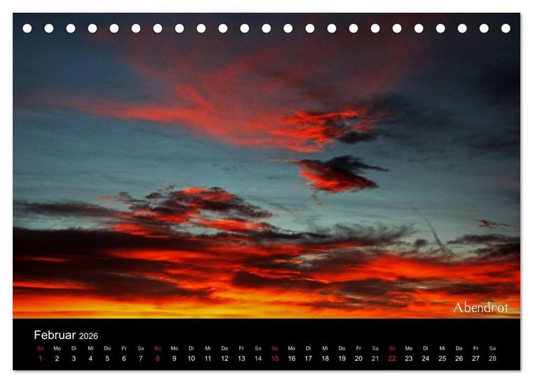 Produktbild: Wolken-Kunstwerke (Tischkalender 2026 DIN A5 quer), CALVENDO Monatskalender