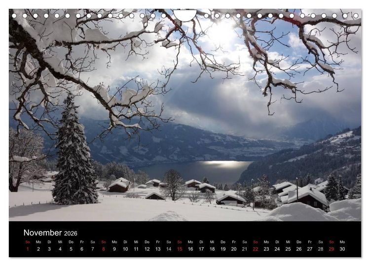 Produktbild: Berner Oberland (Wandkalender 2026 DIN A4 quer), CALVENDO Monatskalender