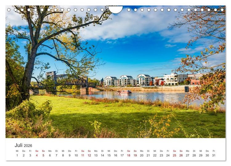 Produktbild: Deutschland: Magdeburg, Stadtansichten und Umgebung (Wandkalender 2026 DIN A4 quer), CALVENDO Monatskalender