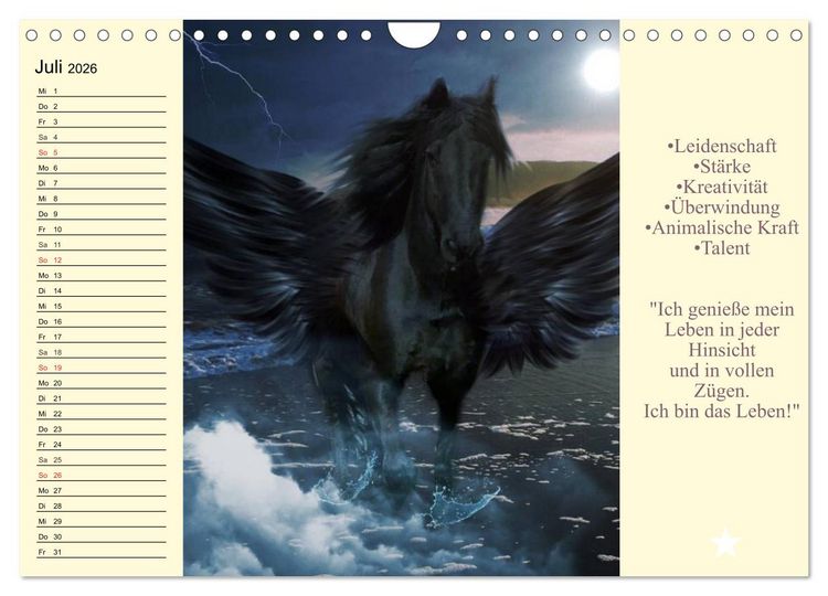 Produktbild: Tarot. Spirituell durch das Jahr (Wandkalender 2026 DIN A4 quer), CALVENDO Monatskalender