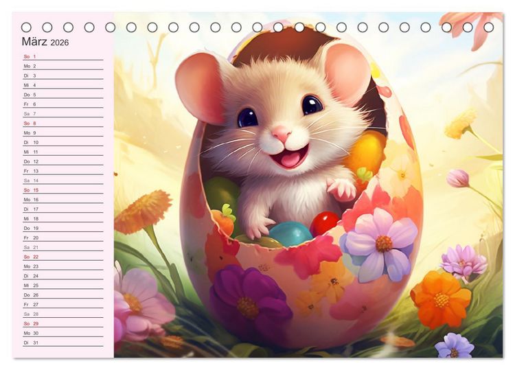Produktbild: Mausiges Spektakel. Zauberhafter Maus-Alltag (Tischkalender 2026 DIN A5 quer), CALVENDO Monatskalender