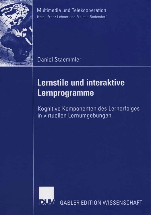 Produktbild: Lernstile und interaktive Lernprogramme
