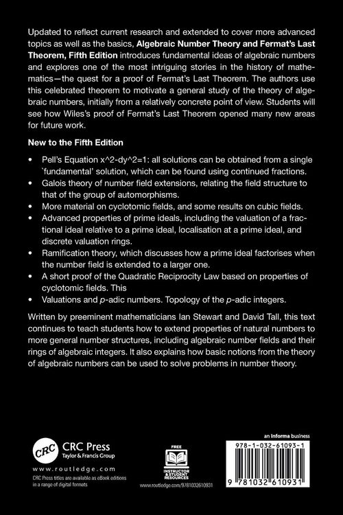 Produktbild: Algebraic Number Theory and Fermat's Last Theorem