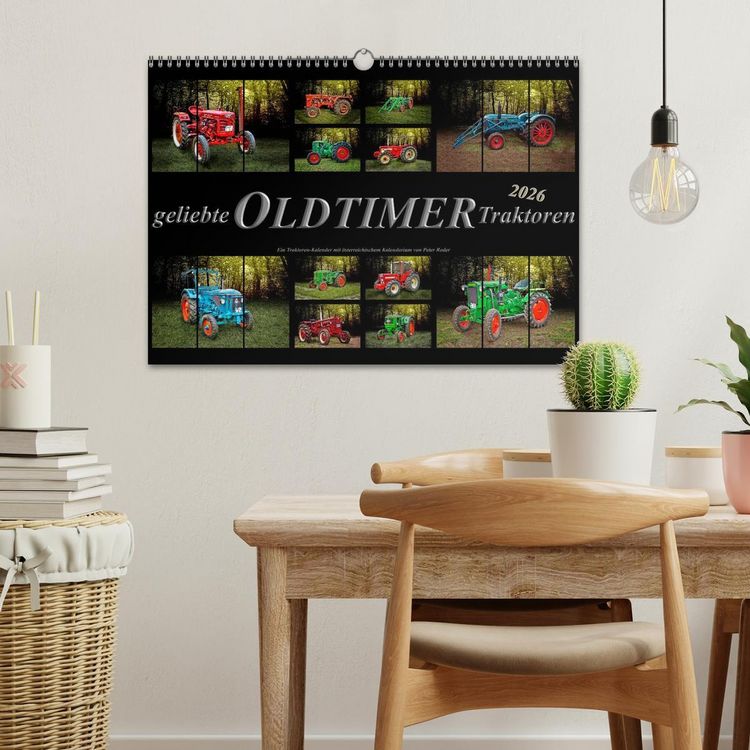 Produktbild: Geliebte Oldtimer Traktoren (Wandkalender 2026 DIN A3 quer), CALVENDO Monatskalender