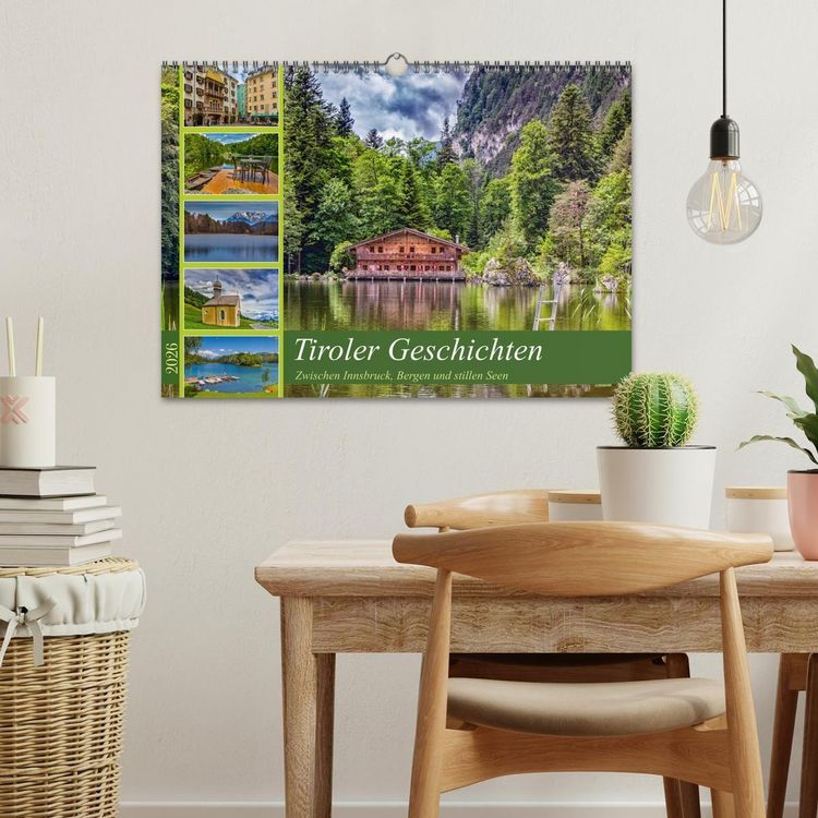 Produktbild: Tiroler Geschichten - Zwischen Innsbruck, Bergen und stillen Seen (Wandkalender 2026 DIN A3 quer), CALVENDO Monatskalender