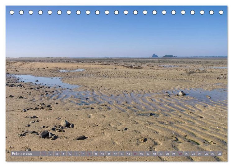 Produktbild: Le Mont-Saint-Michel - Sagenumwobener Klosterberg im Watt (Tischkalender 2026 DIN A5 quer), CALVENDO Monatskalender