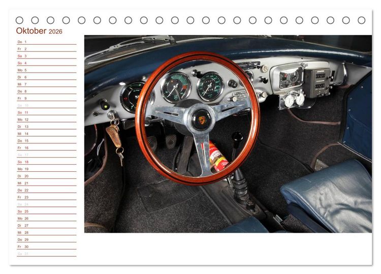 Produktbild: Classic 356 (Tischkalender 2026 DIN A5 quer), CALVENDO Monatskalender