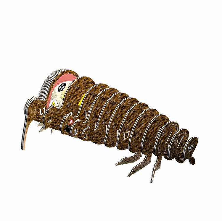 Produktbild: EUGY - 3D Bastelset Brauner Kiwi
